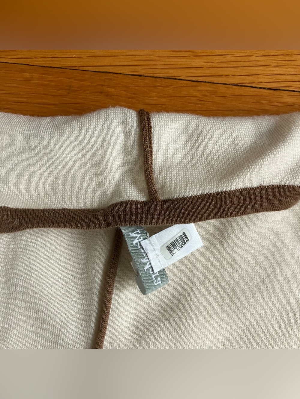 MaxMara Cream Brown Knit Wool Minimalist Sophisticate Sweater XS Extra Small - Picture 4 of 10